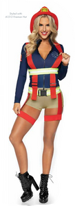 2 PC HotZone Honey Firefighter Costume