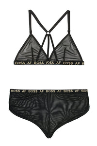 Boss Af Bralette and Shorts Set - Black - L/xl FL-B-AF831LXL