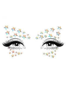 Celeste Glow in the Dark Face Jewels Sticker LA-EYE045