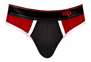 Retro Sport Panel Thong - S/ M - Red/ Black MP-414265BRSM