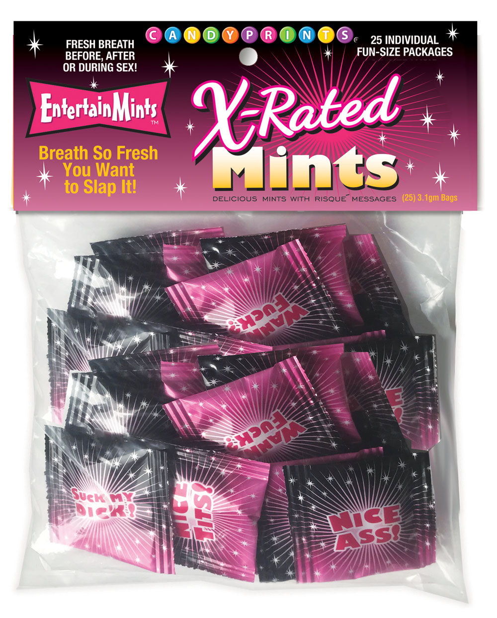 X-Rated Mints - Bag of 25 Individual Fun-Size Packages CP-901