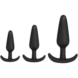 Anal Essentials 3-Piece Silicone Trainer Set - Black DJ2401-47-CD