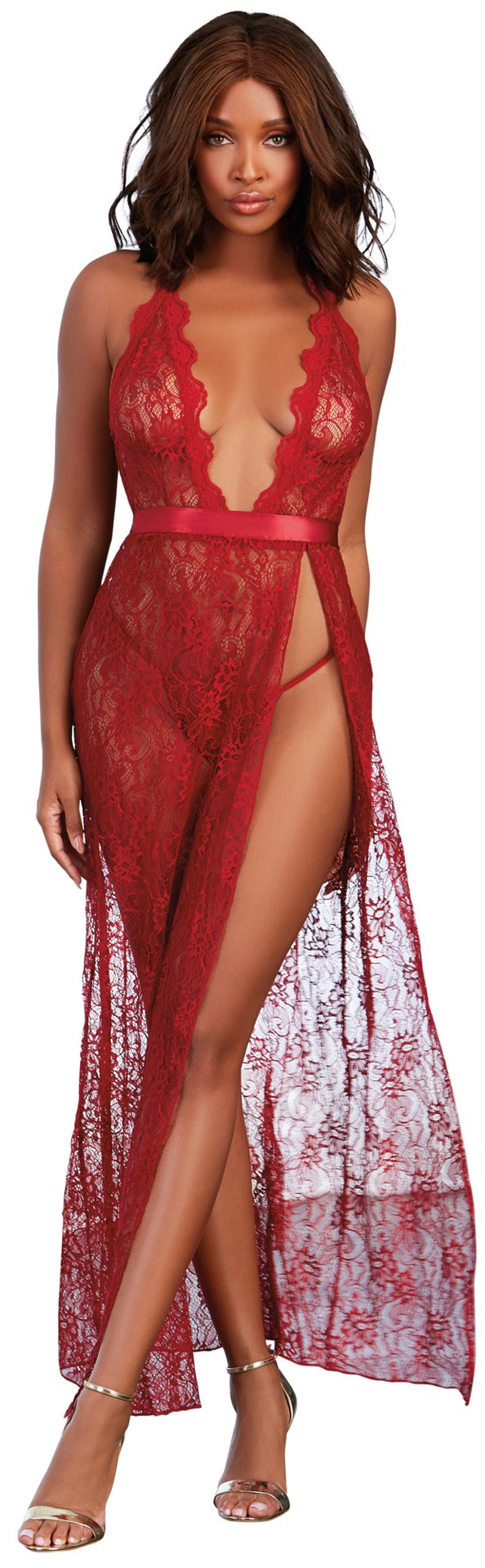 Gown, G-String - Small - Garnet DG-10460GARS