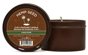 Hemp Seed 3-in-1 Massage Candle Cabin Fever 6oz/  170 G EB-HSCH021A