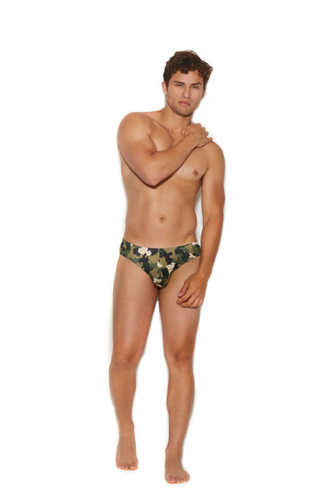 Men's Thong Back Brief - Small / Medium - Camouflage EM-82391CAMSM