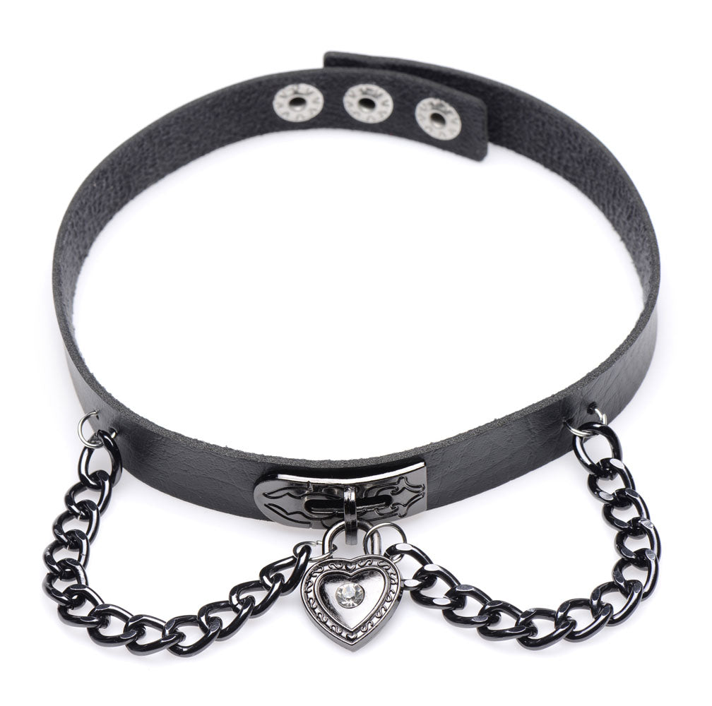 Gothic Heart Chain Choker MS-AG417