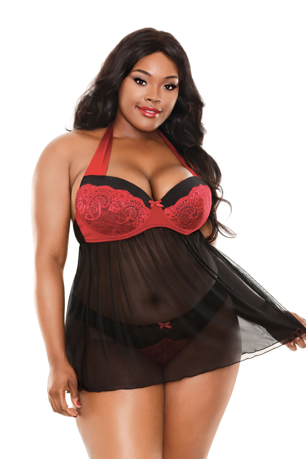 Sophia Halter Babydoll & Panty - 3x4x FL-BP389-3X4X